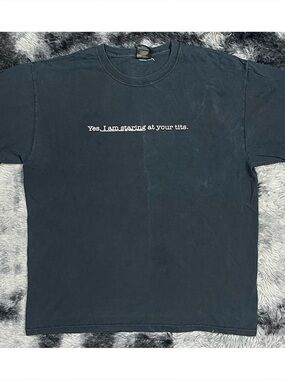 Vintage Y2K Sik World Black Graphic Short Sleeve Shirt